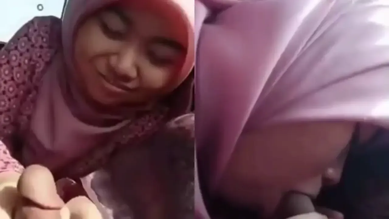 Cewek Hijab Sange Muasin Sopir Dipinggir Jalan Sampe Becek